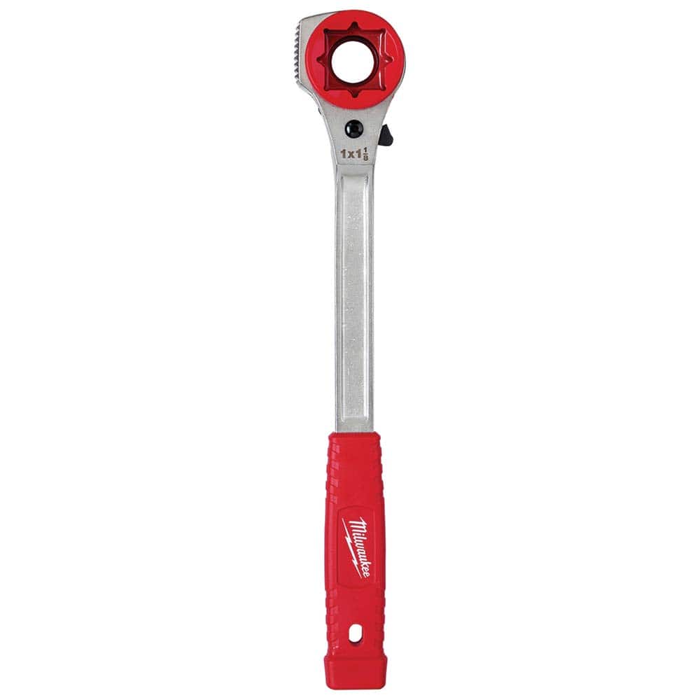 Milwaukee Tool - Box Wrenches; Wrench Type: Box ; Tool Type: Ratcheting Wrench ; Size (Inch): 3/4 ; Finish/Coating: Metallic ; Additional Information: Milled ; Overall Length (Inch): 13-1/2 - Exact Industrial Supply
