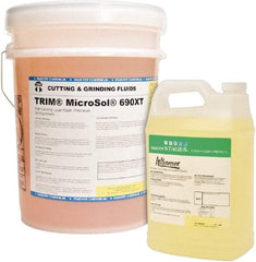Master Fluid Solutions - Trim MicroSol 690XT, 5 Gal Pail Cutting & Cleaning Fluid - Semisynthetic, For Machining - Exact Industrial Supply