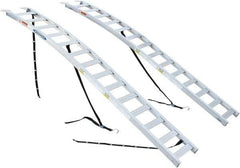Werner - 89.03" Long x 11-1/4" Wide x 8.72" High, Aluminum Ramp Fixed Arch - 1,400 Lb Load Limit - Exact Industrial Supply