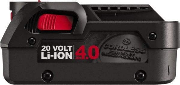 Chicago Pneumatic - 20 Volt Lithium-Ion Power Tool Battery - 1-1/2 hr Charge Time, Series CP20 - Exact Industrial Supply