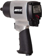 AIRCAT - 1/2" Drive, 9,000 RPM, 800 Ft/Lb Torque Impact Wrench - Pistol Grip Handle, 1,200 IPM, 8 CFM, 90 psi, 1/4" NPT Inlet - Exact Industrial Supply