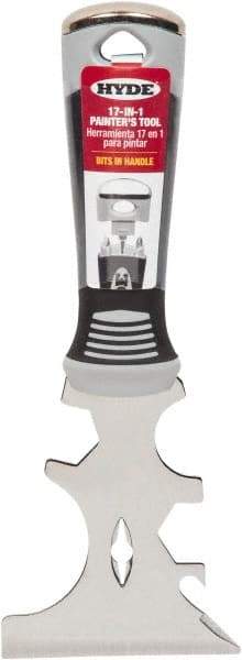 Hyde Tools - 1-1/2" Wide Chisel Edge Blade Stainless Steel Multi-Purpose Knife - Stiff, Plastic Handle - Exact Industrial Supply