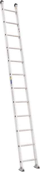 Werner - 12' High, Type IAA Rating, Aluminum Extension Ladder - 375 Lb Capacity - Exact Industrial Supply