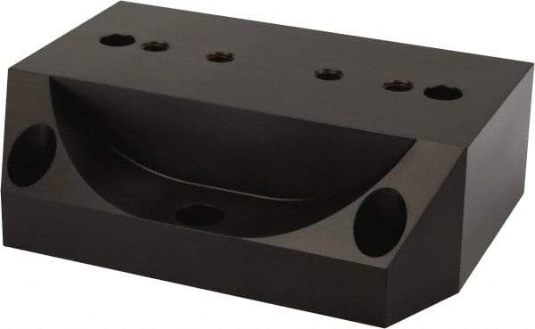 Kurt - 1 Piece Vise Riser - Aluminum, 8" Long, 6" Wide, 2-1/2" High - Exact Industrial Supply