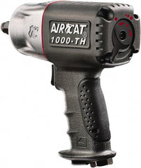 AIRCAT - 1/2" Drive, 8,000 RPM, 800 Ft/Lb Torque Impact Wrench - Pistol Grip Handle, 1,300 IPM, 8 CFM, 90 psi, 1/4" NPT Inlet - Exact Industrial Supply