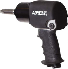 AIRCAT - 1/2" Drive, 9,500 RPM, 725 Ft/Lb Torque Impact Wrench - Pistol Grip Handle, 1,600 IPM, 8 CFM, 90 psi, 1/4" NPT Inlet - Exact Industrial Supply