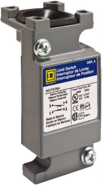 Schneider Electric - SPDT, NC/NO, 250 VDC, 600 Volt, Screw Terminal, General Purpose Limit Switch - Exact Industrial Supply