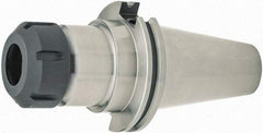 Parlec - 4.22" Projection, CAT50 Dual Contact Taper, ER40 Collet Chuck - Through Coolant - Exact Industrial Supply