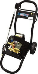 Value Collection - Electric, 15 Amp, 2.3 hp, 1,200 psi, 2.1 GPM, Cold Water Pressure Washer - AR Triplex Ceramic Plunger, 50' x 3/8" Hose, 110 Max Volts - Exact Industrial Supply