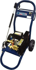 Value Collection - Electric, 20 Amp, 4 hp, 2,000 psi, 3 GPM, Cold Water Pressure Washer - AR Triplex Ceramic Plunger, 50' x 3/8" Hose, 220 Max Volts - Exact Industrial Supply