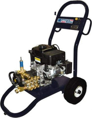 Value Collection - Gas, 10 hp, 3,000 psi, 3 GPM, Cold Water Pressure Washer - General Triplex Ceramic Plunger, 50' x 3/8" Hose - Exact Industrial Supply