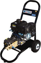 Value Collection - Gas, 7 hp, 3,000 psi, 3 GPM, Cold Water Pressure Washer - AR Triplex Ceramic Plunger, 50' x 3/8" Hose - Exact Industrial Supply