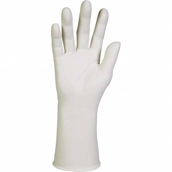 Disposable Gloves: Size Small, 6.3 mil, Nitrile White, 12″ Length