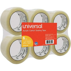 UNIVERSAL - 48mm Wide x 1.7mm Thick x 100m Long, 63120 Box Sealing & Label Protection Tape - Clear - Exact Industrial Supply
