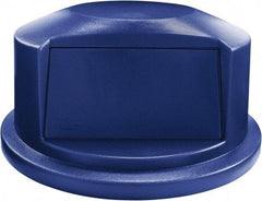 Rubbermaid - Dome Lid for Use with 44 Gal Round Trash Cans - Blue, For Brute Trash Cans - Exact Industrial Supply