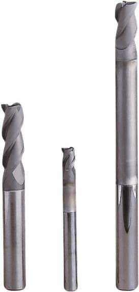 Seco - 4mm, 3 Flute, Single End, Solid Carbide, 0.2mm Corner Radius End Mill - 50mm OAL, 40° Helix, Right Hand Flute, 14mm LOC, Right Hand Cut - Exact Industrial Supply