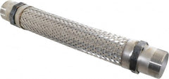 Made in USA - 18" OAL, 2" ID, 450 Max psi, Flexible Metal Hose Assembly - Exact Industrial Supply