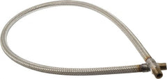 Made in USA - 36" OAL, 1/4" ID, 2,240 Max psi, Flexible Metal Hose Assembly - Exact Industrial Supply