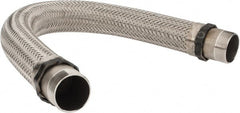Made in USA - 36" OAL, 2" ID, 450 Max psi, Flexible Metal Hose Assembly - Exact Industrial Supply