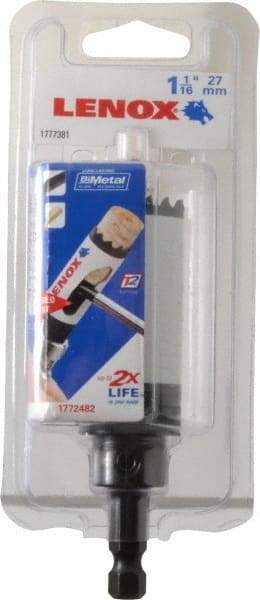 Lenox - 1-1/16" Diam, 1-1/2" Cutting Depth, Hole Saw - Bi-Metal Saw, Toothed Edge - Exact Industrial Supply