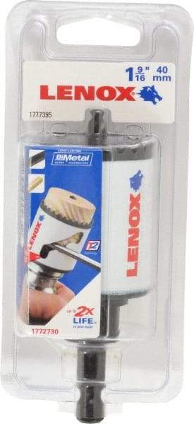 Lenox - 1-9/16" Diam, 1-1/2" Cutting Depth, Hole Saw - Bi-Metal Saw, Toothed Edge - Exact Industrial Supply