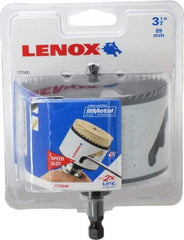 Lenox - 3-1/2" Diam, 1-1/2" Cutting Depth, Hole Saw - Bi-Metal Saw, Toothed Edge - Exact Industrial Supply