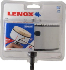 Lenox - 4-1/2" Diam, 1-1/2" Cutting Depth, Hole Saw - Bi-Metal Saw, Toothed Edge - Exact Industrial Supply