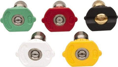 Value Collection - 5,000 psi Fixed, Quick Disconnect Pressure Washer Nozzle - 4.5mm Orifice Diam, 1/4" Thread - Exact Industrial Supply