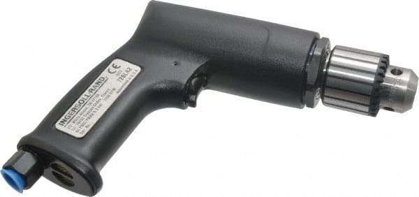 Ingersoll-Rand - 3/8" Keyed Chuck - Pistol Grip Handle, 2,100 RPM, 19 CFM, 0.5 hp, 90 psi - Exact Industrial Supply