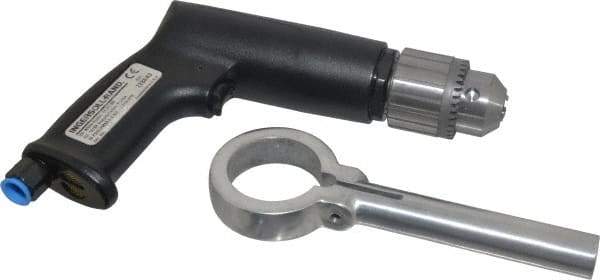 Ingersoll-Rand - 1/2" Keyed Chuck - Pistol Grip Handle, 950 RPM, 19 CFM, 0.5 hp, 90 psi - Exact Industrial Supply