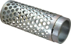 Dixon Valve & Coupling - 2" Hose, Round Hole-Long Body Strainer - Plated Steel - Exact Industrial Supply