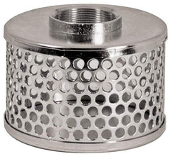 Dixon Valve & Coupling - 3" Hose, Round Hole Strainer - Stainless Steel - Exact Industrial Supply