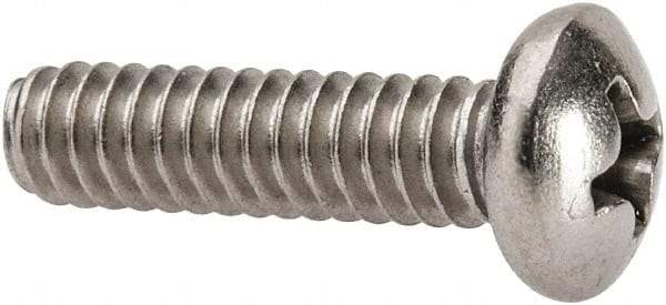 Value Collection - #10-24 UNC, 3/4" Length Under Head Phillips Drive Machine Screw - Pan Head, Grade 316 Stainless Steel, Uncoated, Without Washer - Exact Industrial Supply