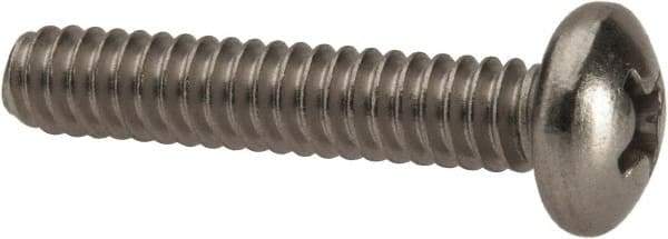 Value Collection - #10-24 UNC, 1" Length Under Head Phillips Drive Machine Screw - Pan Head, Grade 316 Stainless Steel, Uncoated, Without Washer - Exact Industrial Supply