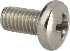 Value Collection - #10-32 UNF, 3/8" Length Under Head Phillips Drive Machine Screw - Pan Head, Grade 316 Stainless Steel, Uncoated, Without Washer - Exact Industrial Supply
