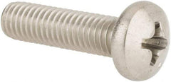 Value Collection - #10-32 UNF, 3/4" Length Under Head Phillips Drive Machine Screw - Pan Head, Grade 316 Stainless Steel, Uncoated, Without Washer - Exact Industrial Supply