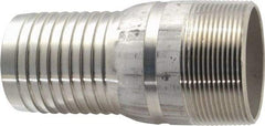 Dixon Valve & Coupling - 2" Pipe ID, Threaded Combination Nipple for Hoses - Male NPT, 316 Stainless Steel - Exact Industrial Supply