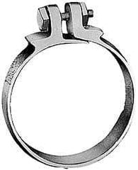 Dixon Valve & Coupling - 1-3/4 to 1-7/8" OD, Single Bolt Iron Clamp - Plated Malleable Iron - Exact Industrial Supply