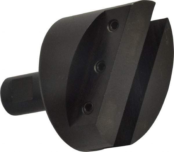 Made in USA - 2-1/2" Head, 3/4" Shank Diam, 1 Bit Per Cutter, 1/2" Tool Bit, Fly Cutter - Straight Shank - Exact Industrial Supply