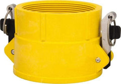 NewAge Industries - 4" Nylon Cam & Groove Suction & Discharge Hose Female Coupler Female NPT Thread - Part D, 4" Thread, 75 Max psi - Exact Industrial Supply