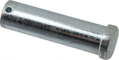 Value Collection - 1" Pin Diam, 3-1/2" OAL, Standard Clevis Pin - 13/64" Hole, 3-19/64" Usable Length, Zinc-Plated Steel - Exact Industrial Supply