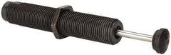 Parker - 1-12 Thread, 1/4 Rod Diam, 1.58 Stroke Length, Male Button Shock - 0.87 Shock Outside Diam, 7.44 OAL - Exact Industrial Supply