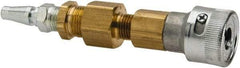 North - 2" Long, 1/2" Internal Diam, Coupler for SAR Systems - Gold & Silver, Compatible with CF2000 Series - Exact Industrial Supply