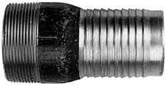 Campbell Fittings - 5" Pipe ID, Threaded Combination Nipple for Hoses - Steel - Exact Industrial Supply