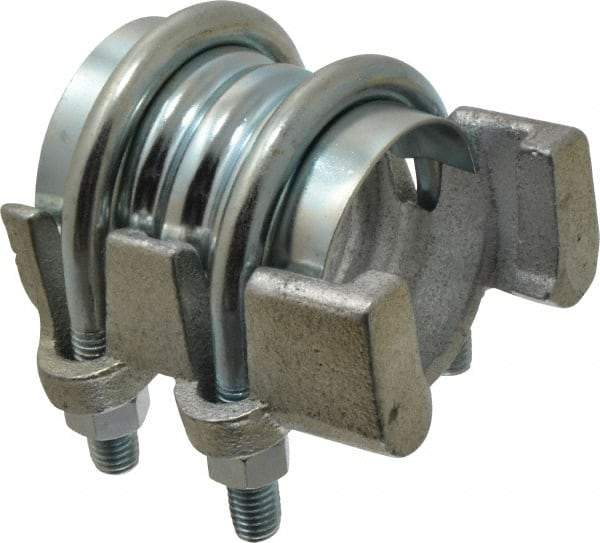 Campbell Fittings - 2" Hose, Interlocking U-Bolt Clamp - Plated Steel - Exact Industrial Supply