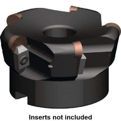 Kennametal - 80mm Cut Diam, 6.33mm Max Depth, 27mm Arbor Hole, 5 Inserts, RP.N 1204... Insert Style, Indexable Copy Face Mill - KSSR Cutter Style, 12,900 Max RPM, 50mm High, Through Coolant, Series KSSR-RP - Exact Industrial Supply