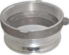 EVER-TITE Coupling Products - 6" Aluminum Cam & Groove Suction & Discharge Hose Male Adapter Female NPT Thread - Part A, 6" Thread, 75 Max psi - Exact Industrial Supply