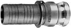 EVER-TITE Coupling Products - 5" Aluminum Cam & Groove Suction & Discharge Hose Male Adapter Hose Shank - Part E, 75 Max psi - Exact Industrial Supply