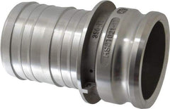 EVER-TITE Coupling Products - 4" Aluminum Cam & Groove Suction & Discharge Hose Male Adapter Hose Shank - Part E, 100 Max psi - Exact Industrial Supply