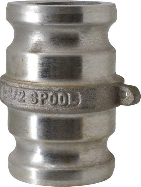 EVER-TITE Coupling Products - 2-1/2" Aluminum Cam & Groove Suction & Discharge Hose Spool Adapter - 2-1/2" Thread, 150 Max psi - Exact Industrial Supply